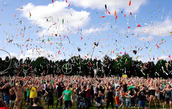 Community event in the park