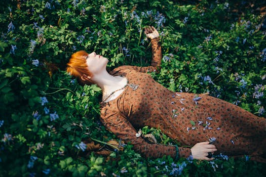 A person gardening